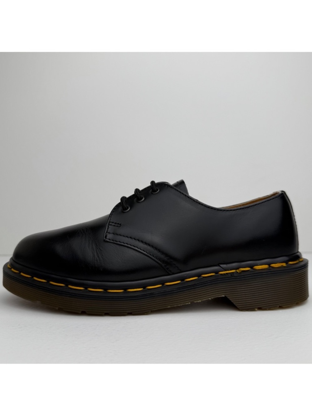 Vintage Dr. Martens England 1461 Black Smooth Leather MIE Oxfords UK 4 - Picture 5 of 16